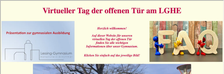 Virtueller Tag der offenen Tür